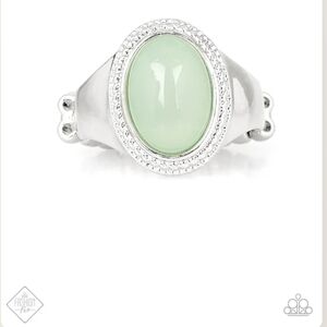 Mystically Malibu Green Ring Fashion Jewelry Paparazzi